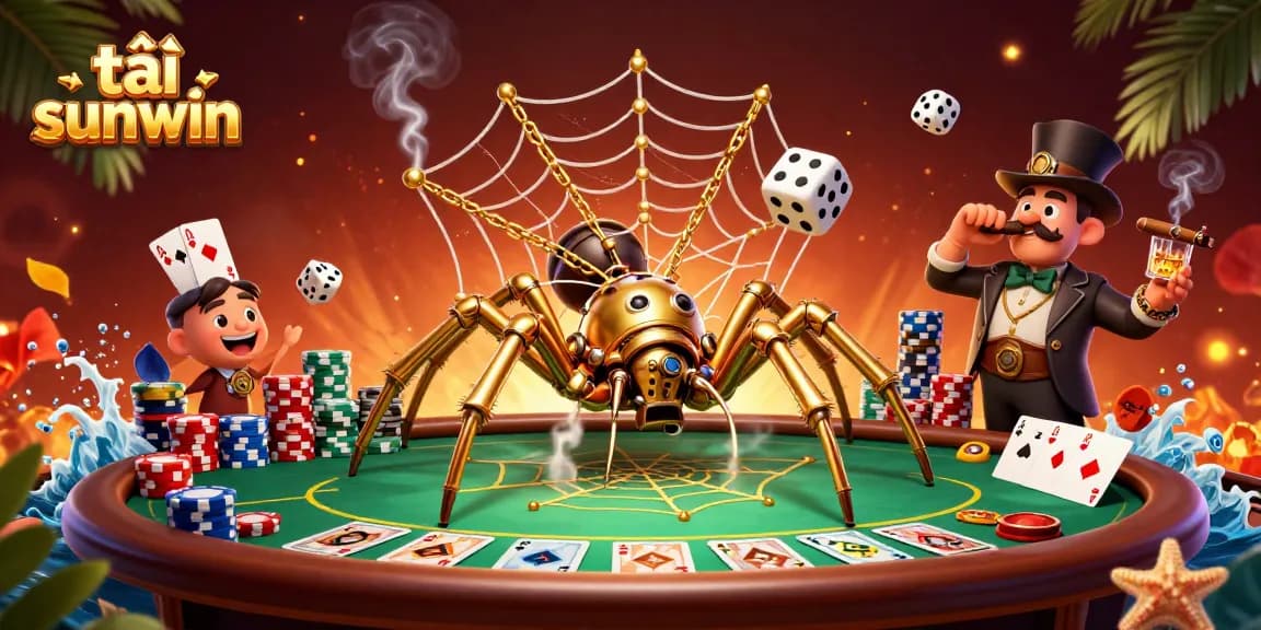 Experience the thrill of tải sunwin with rich details of steampunk characters in a vibrant casino scene.