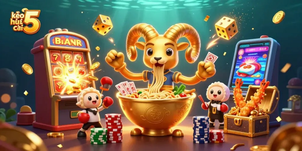 Experience the thrill of kèo nhà cái 5 with vibrant characters and explosive casino action.