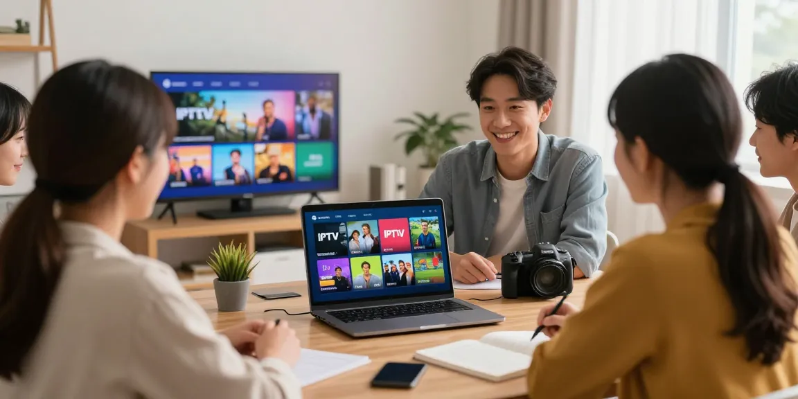 Local IPTV reseller providing trusted services and professional guidance to nearby customers in a home office.
