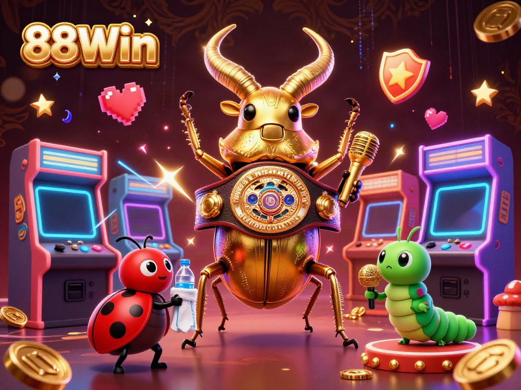 Experience thrilling gameplay with 88Win's vibrant casino atmosphere featuring iconic characters.