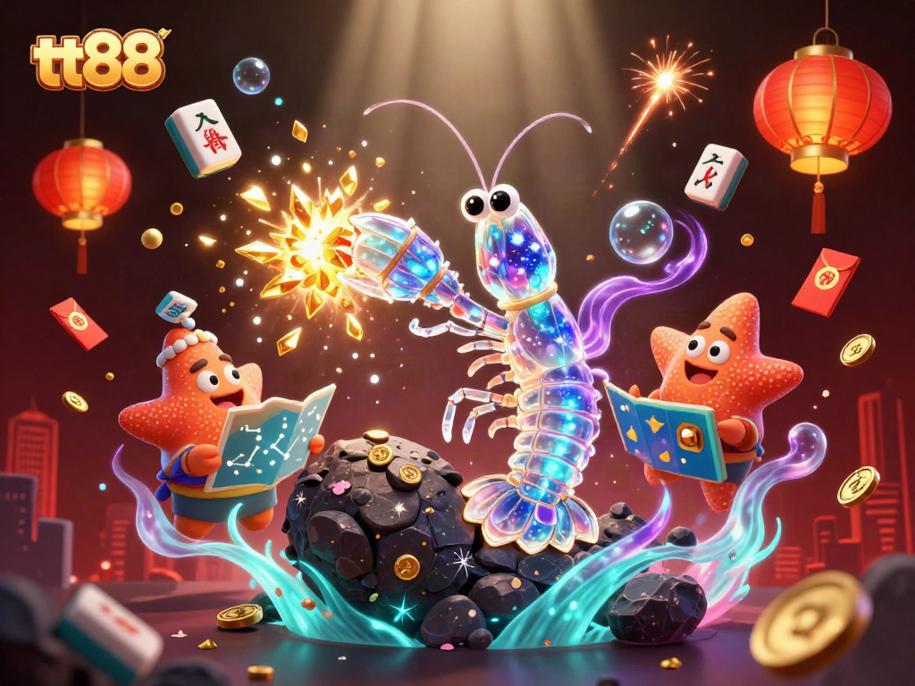 Celebrate thrilling wins with tt88's 3D illustration showcasing exciting games and jackpots.