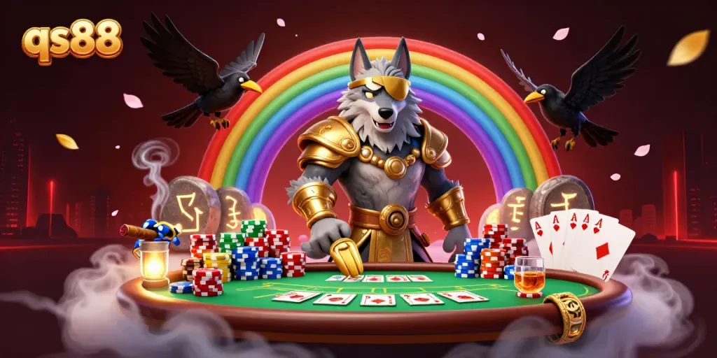 Engage in the vibrant world of qs88 with dynamic poker action and captivating Norse characters.
