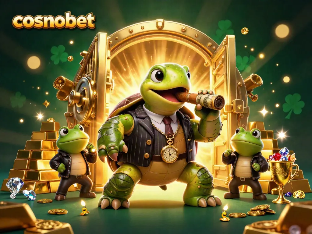 Experience winning adventures at cosmobet with playful casino-themed characters and dazzling treasures.