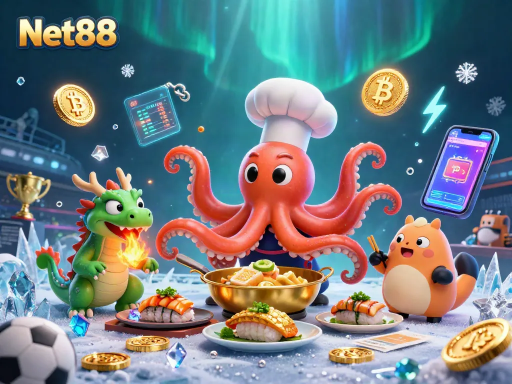 Bet on Net88's exciting football betting strategies with vibrant promotional art featuring unique characters.