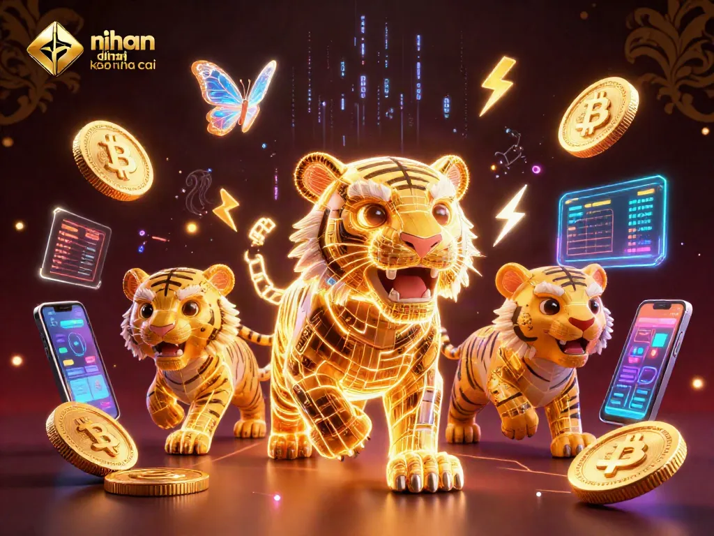 Engage with nhan dinh keo nha cai in a vibrant 3D casino landscape featuring a dazzling tiger in a digital realm.