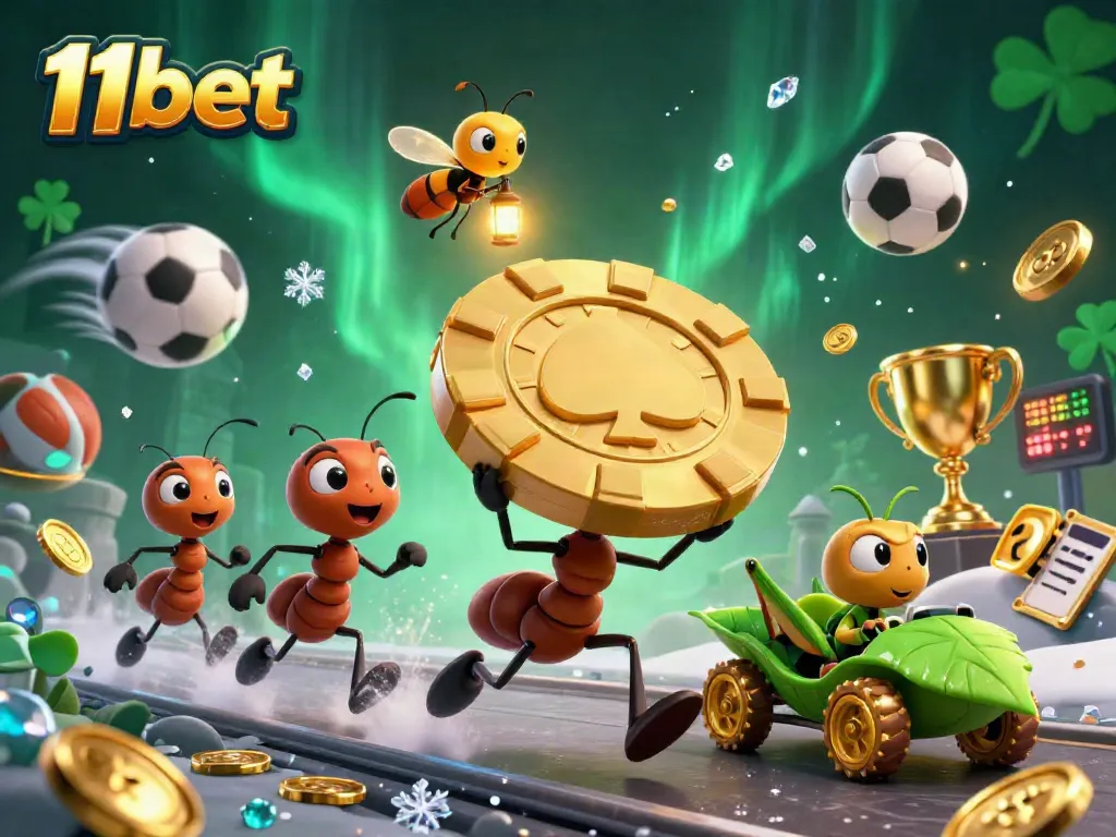 Boost your gaming experience at 11bet with vibrant 3D cartoon heist illustration.