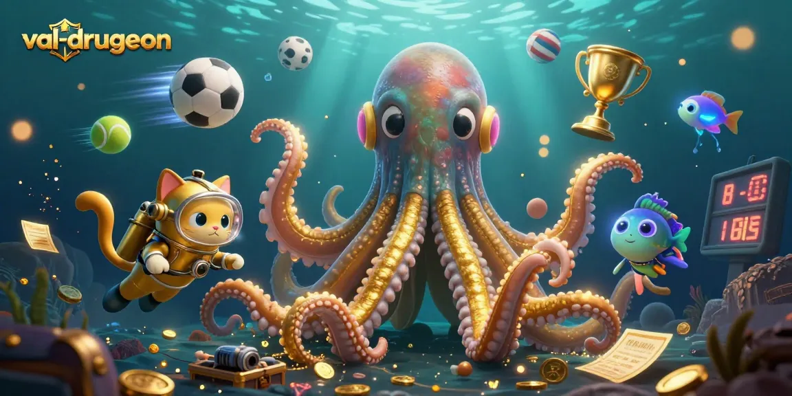 Engage with val-drugeon through an exciting underwater scene filled with vibrant casino elements and characters.