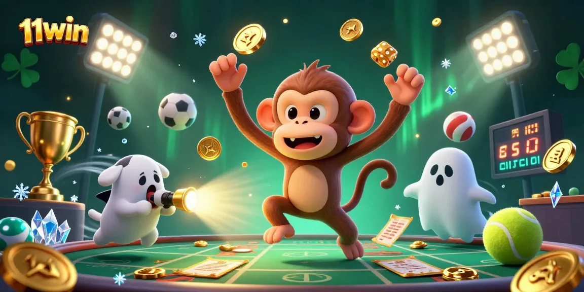 Engage with exhilarating gameplay at 11WIN while encountering a lively haunted casino atmosphere.