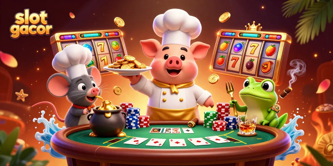 Experience thrilling slot gacor gameplay featuring vibrant characters, coins, and exciting slot reels.
